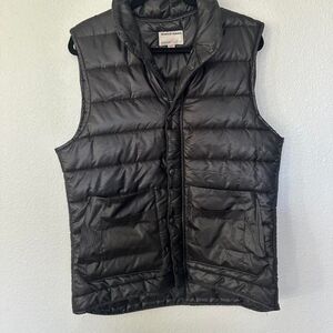 Vintage y2k American-apparel Men's Black puffer vest Gilet gorpcore kpop style